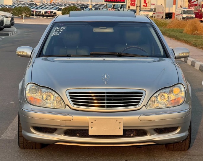 2002 MERCEDES BENZ S 320 V6 Body Kit S55 AUCTION GRADE 4/B Silver