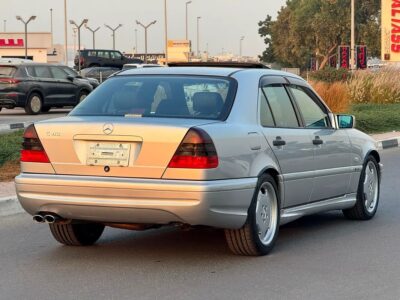 1998 Mercedes-Benz C-Class C43 AMG 8 Cylinder Clean Title Silver Black