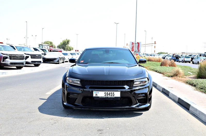 2017 Dodge Charger SXT MID 6 Cylinders Engine GCC Specs Black Sedan