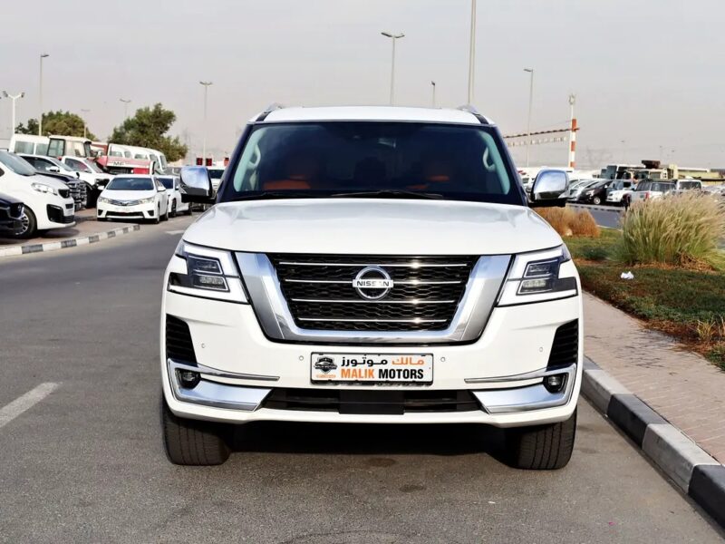 2021 Nissan Patrol SE Platinum 6 Cylinder Engine White Orange GCC Specs