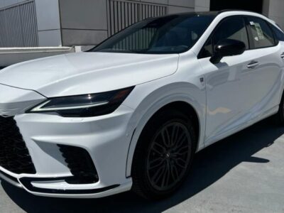 2024 Lexus RX 500h 2.4L inline 4-cylinder Hybrid Engine White Red