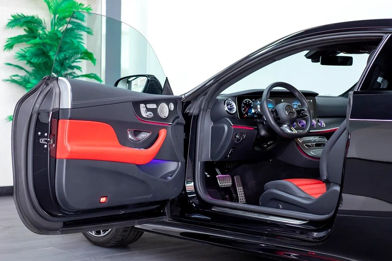 2023 Mercedes-Benz E-Class E 200 Night Package Black Red