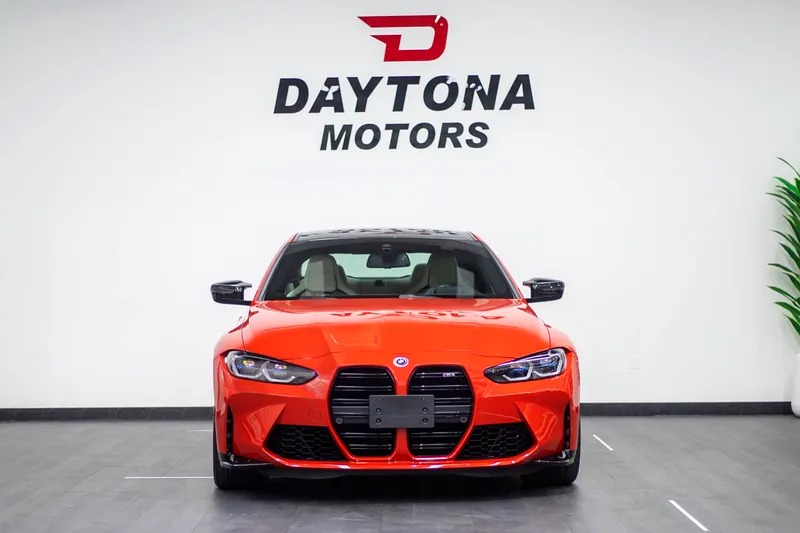 2022 BMW M4 Competition Manual transmission Orange White