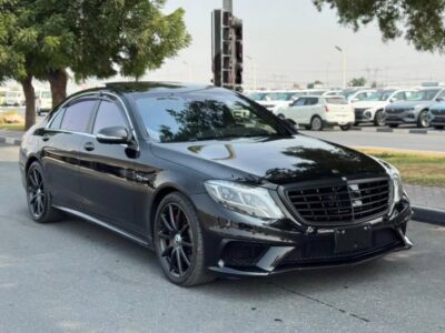 2015 MERCEDES BENZ S 63 AMG V8 AUCTION GRADE 4/B Black