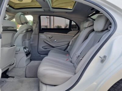 2015 Mercedes-Benz S 500 L 4.0L twin-turbo V8 Engine White Grey