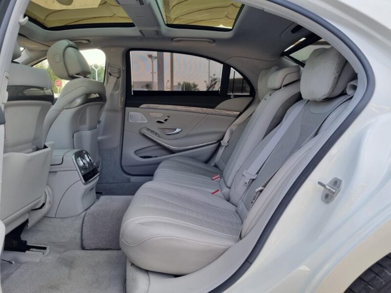 2015 Mercedes-Benz S 500 L 4.0L twin-turbo V8 Engine White Grey