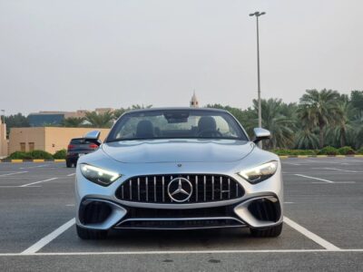 2022 Mercedes-AMG SL 55 4.0-liter V8 biturbo Engine Silver