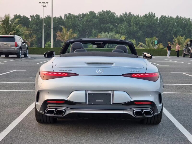 2022 Mercedes-AMG SL 55 4.0-liter V8 biturbo Engine Silver