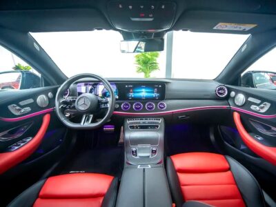 2023 Mercedes-Benz E-Class E 200 Night Package Black Red