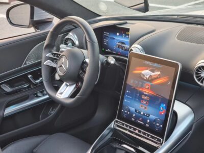 2022 Mercedes-AMG SL 55 4.0-liter V8 biturbo Engine Silver