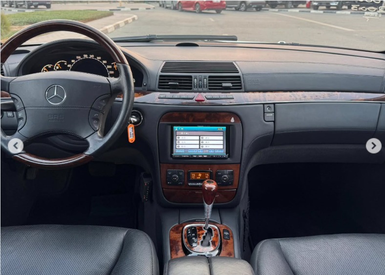 2003 MERCEDES BENZ S 600 L V12 AUCTION GRADE 4/B Black White