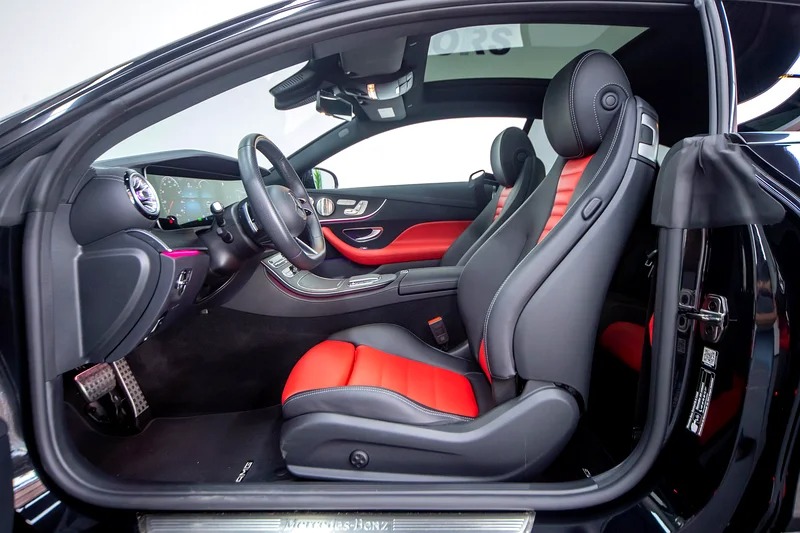 2023 Mercedes-Benz E-Class E 200 Night Package Black Red