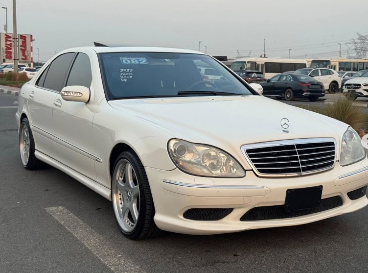 2003 MERCEDES BENZ S 600 L V12 AUCTION GRADE 4/B Black White