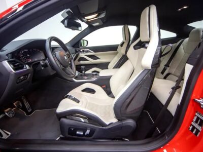 2022 BMW M4 Competition Manual transmission Orange White