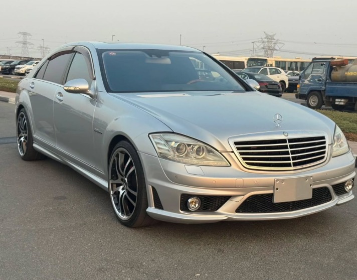 2008 MERCEDES BENZ S 550 Body Kit S63 AMG V8 AUCTION GRADE 4.5/B Silver