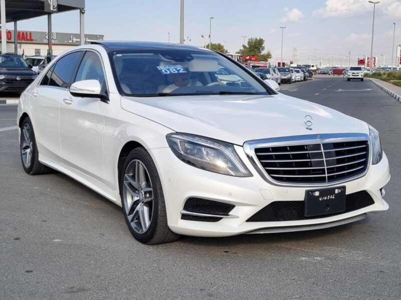 2015 Mercedes-Benz S 500 L 4.0L twin-turbo V8 Engine White Grey