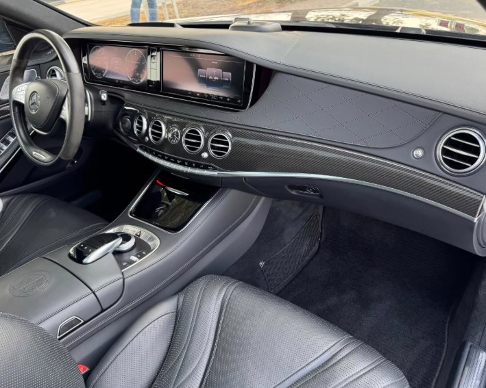 2015 MERCEDES BENZ S 63 AMG V8 AUCTION GRADE 4/B Black