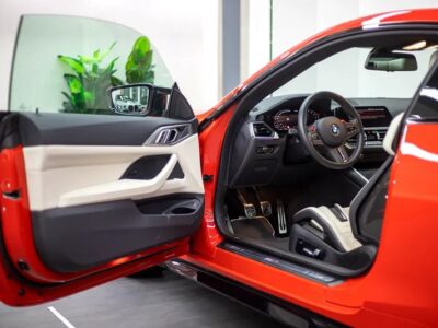 2022 BMW M4 Competition Manual transmission Orange White