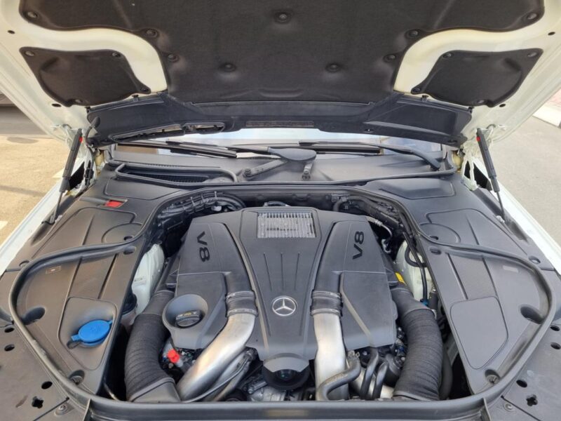 2015 Mercedes-Benz S 500 L 4.0L twin-turbo V8 Engine White Grey