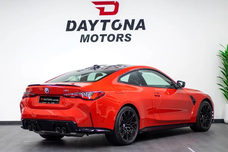 2022 BMW M4 Competition Manual transmission Orange White