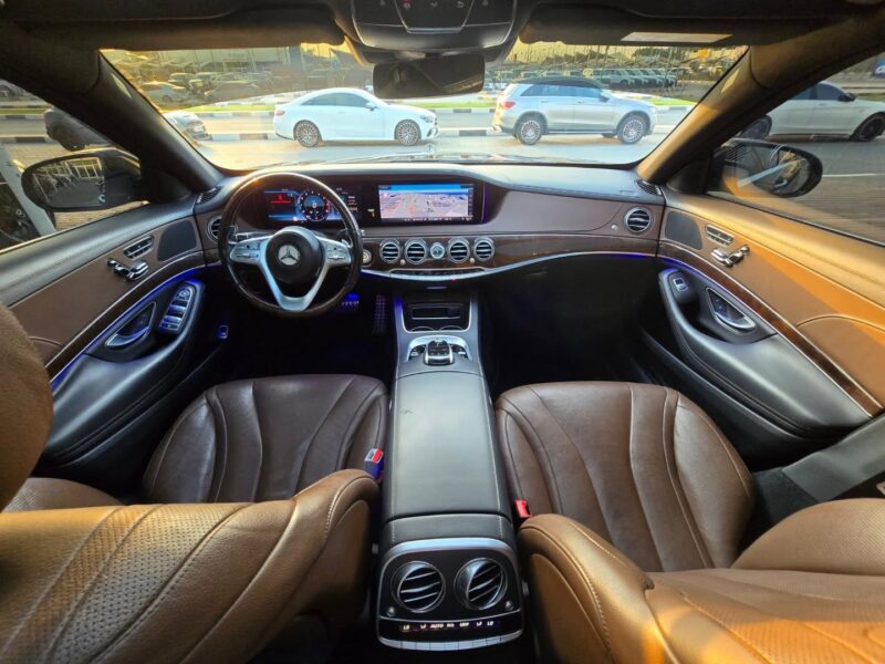 2018 Mercedes-Benz S450 3.0-liter twin-turbocharged V6 engine Black