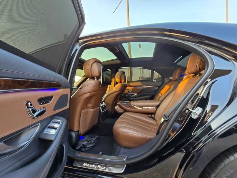 2018 Mercedes-Benz S450 3.0-liter twin-turbocharged V6 engine Black