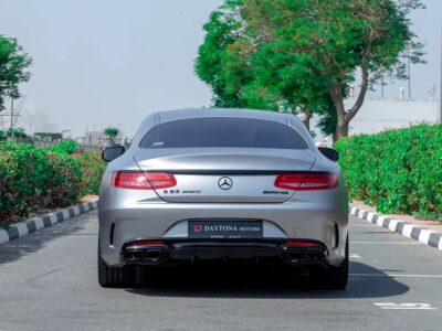 2015 Mercedes-Benz S-Class S 63 4Matic 8 Cylinders Engine Silver White