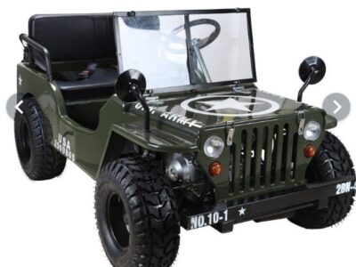 Mini Jeep 150CC 3+1 Gears Air Cooled Single Cylinder 4 stroke Green