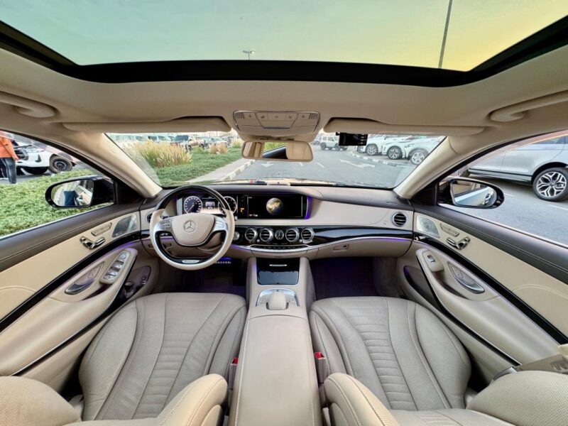 MERCEDES-Benz S 500 4.7L twin-turbocharged V8 Engine Black Beige 2014