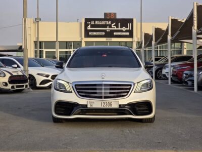 Mercedes-Benz S550 4.7-liter Twin-Turbocharged V8 Engine 2015 White Tan