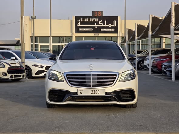 Mercedes-Benz S550 4.7-liter Twin-Turbocharged V8 Engine 2015 White Tan