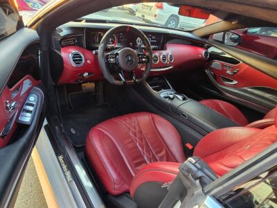 Mercedes-Benz S 560 4.0L Twin-Turbo V8 Engine 2018 White Red