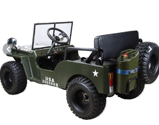 Mini Jeep 150CC 3+1 Gears Air Cooled Single Cylinder 4 stroke Green