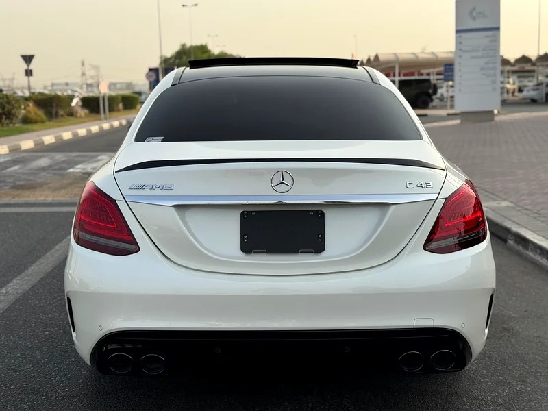 2019 Mercedes-Benz C-Class C43 AMG 6 Cylinder Engine White Black