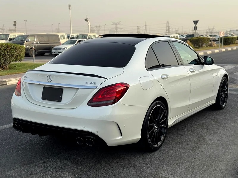 2019 Mercedes-Benz C-Class C43 AMG 6 Cylinder Engine White Black