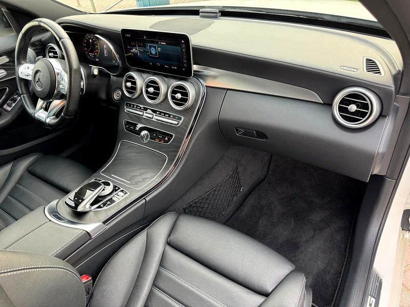 2019 Mercedes-Benz C-Class C43 AMG 6 Cylinder Engine White Black