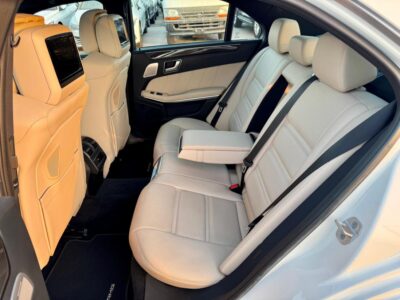 2014 Mercedes-Benz E63 AMG 5.5L twin-turbo V8 White Beige