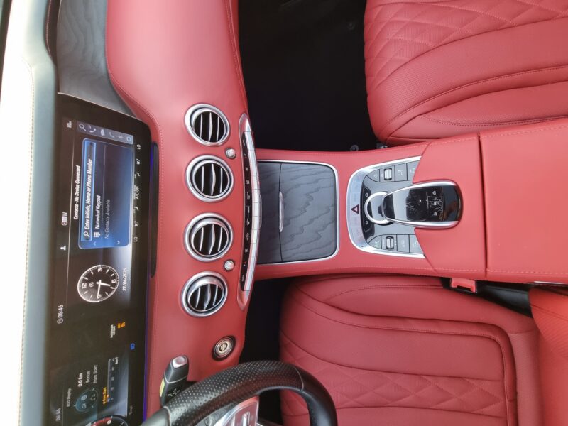 Mercedes S560 Coupe 4.0L V8 Twin Turbo Engine 2019 Grey Red