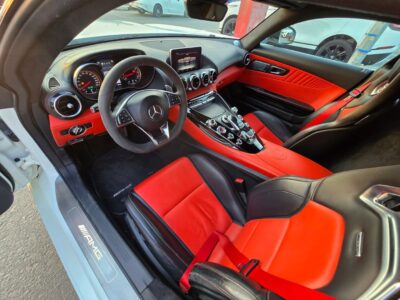 2015 Mercedes-Benz GTS Coupe White Red GCC Specs
