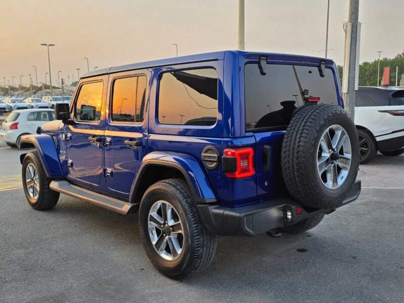 2019 Jeep Wrangler Sahara Blue Red American Specs