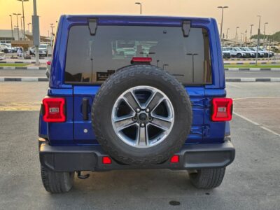 2019 Jeep Wrangler Sahara Blue Red American Specs