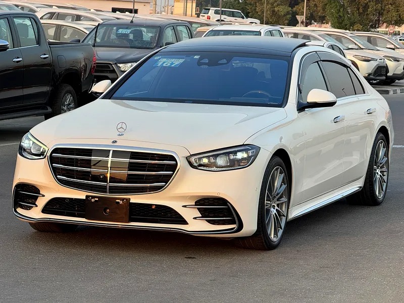 2022 Mercedes-Benz S-Class S 580 4Matic White Black in Perfect Condition
