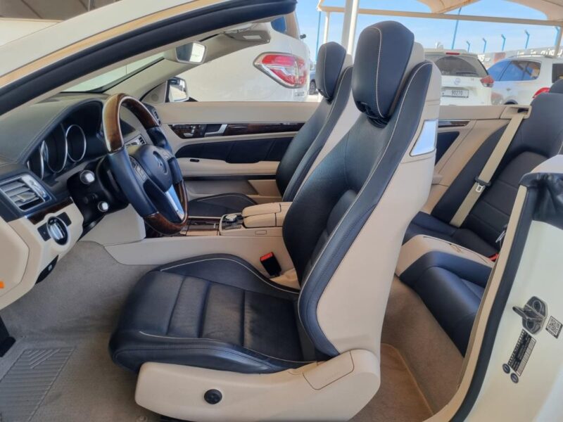 2014 Mercedes-Benz E 350 3.5 Liters V6 Engine White Black