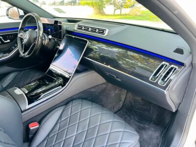 2021 Mercedes-Benz S-Class S 500 4Matic Neat & Clean Car White Black