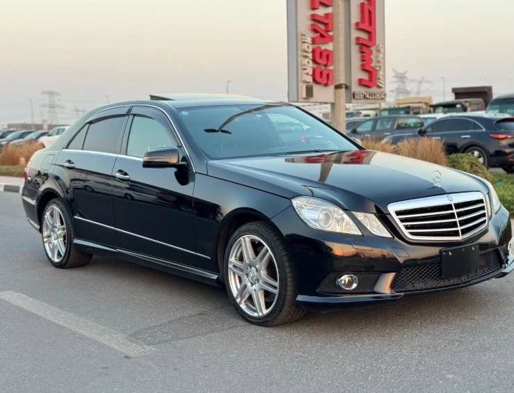 2009 MERCEDES BENZ E550 AMG BODY KIT V8 AUCTION GRADE 4/B Black