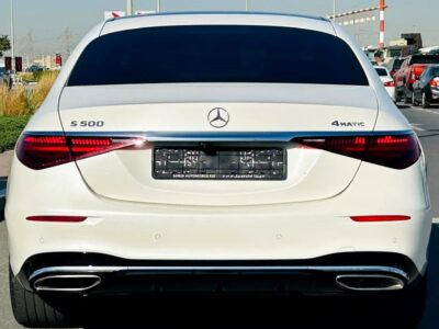 2021 Mercedes-Benz S-Class S 500 4Matic Neat & Clean Car White Black