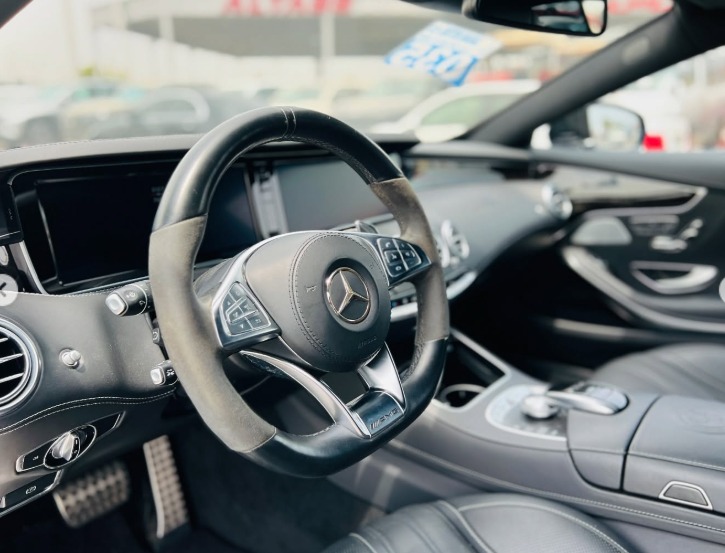 2017 MERCEDES BENZ S63 COUPE AMG 5.5L V8 biturbo Engine Black