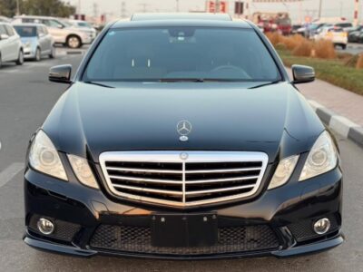 2009 MERCEDES BENZ E550 AMG BODY KIT V8 AUCTION GRADE 4/B Black