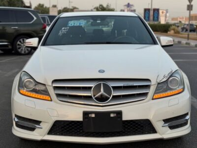2014 MERCEDES BENZ C350 V6 Body Kit AMG AUCTION GRADE 4/B White Black