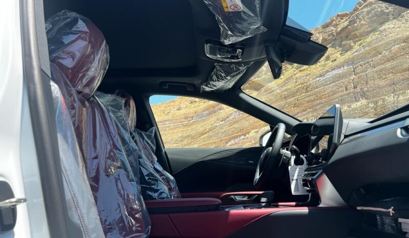 2024 Lexus RX 500h 2.4L inline 4-cylinder Hybrid Engine White Red